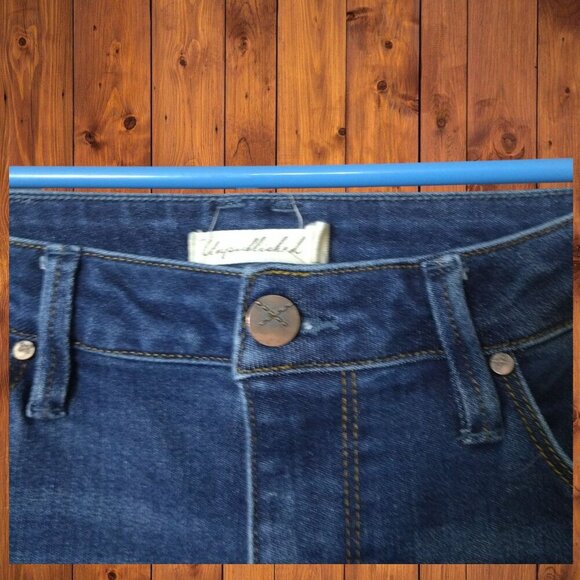 Anthropologie Unpublished Women's Size 29 Stretch Blue Denim Skinny Jeans Casual - Picture 3 of 4
